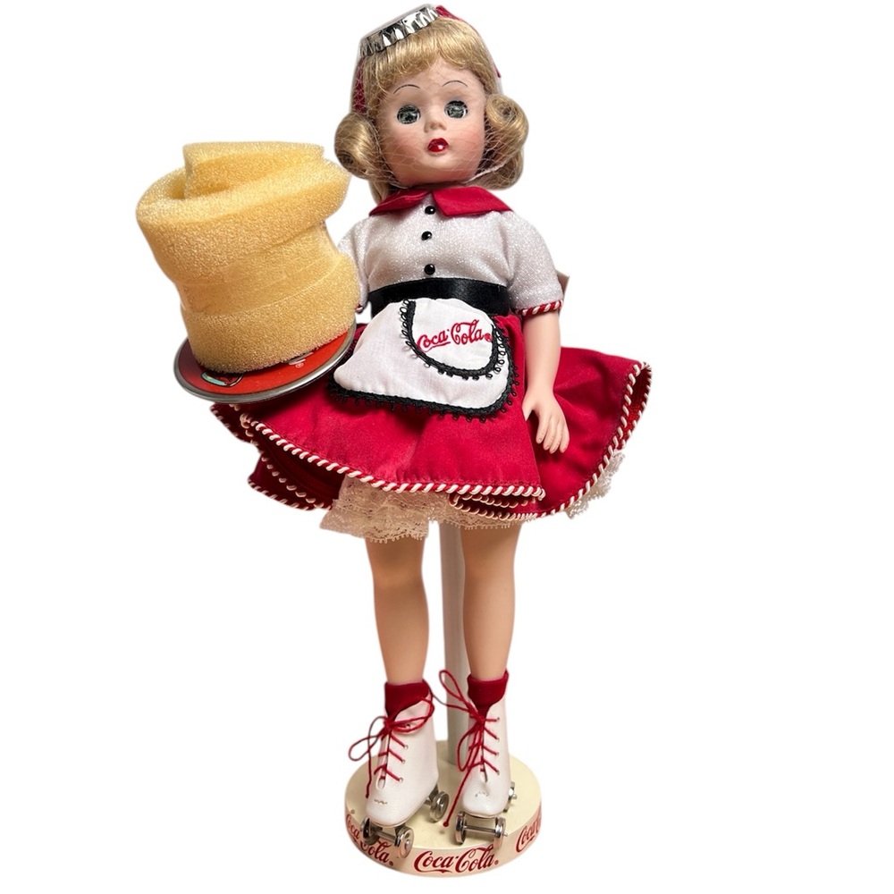 Vintage Madame Alexander Coca-Cola Carhop Porcelain Doll 12" Collector Edition‎
